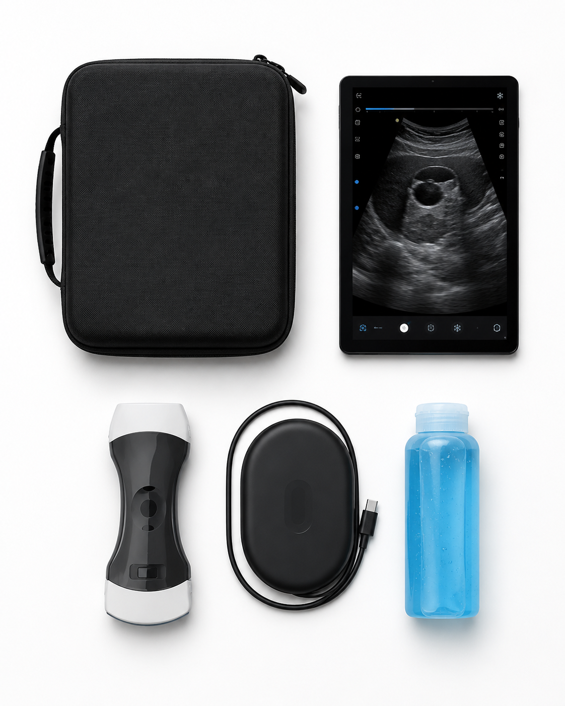 Ecografo Wireless 3-in-1 Tablet Incluso | Convex, Lineare, Phased Array