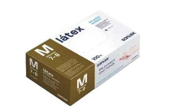 Guanti in Lattice Senza Polvere Santex Natural Flash – 1000 Pezzi