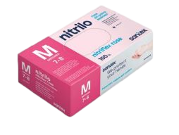 Guanti in Nitrile Rosa Nitriflex Rose GD20R – Senza Polvere – 1000 Pezzi
